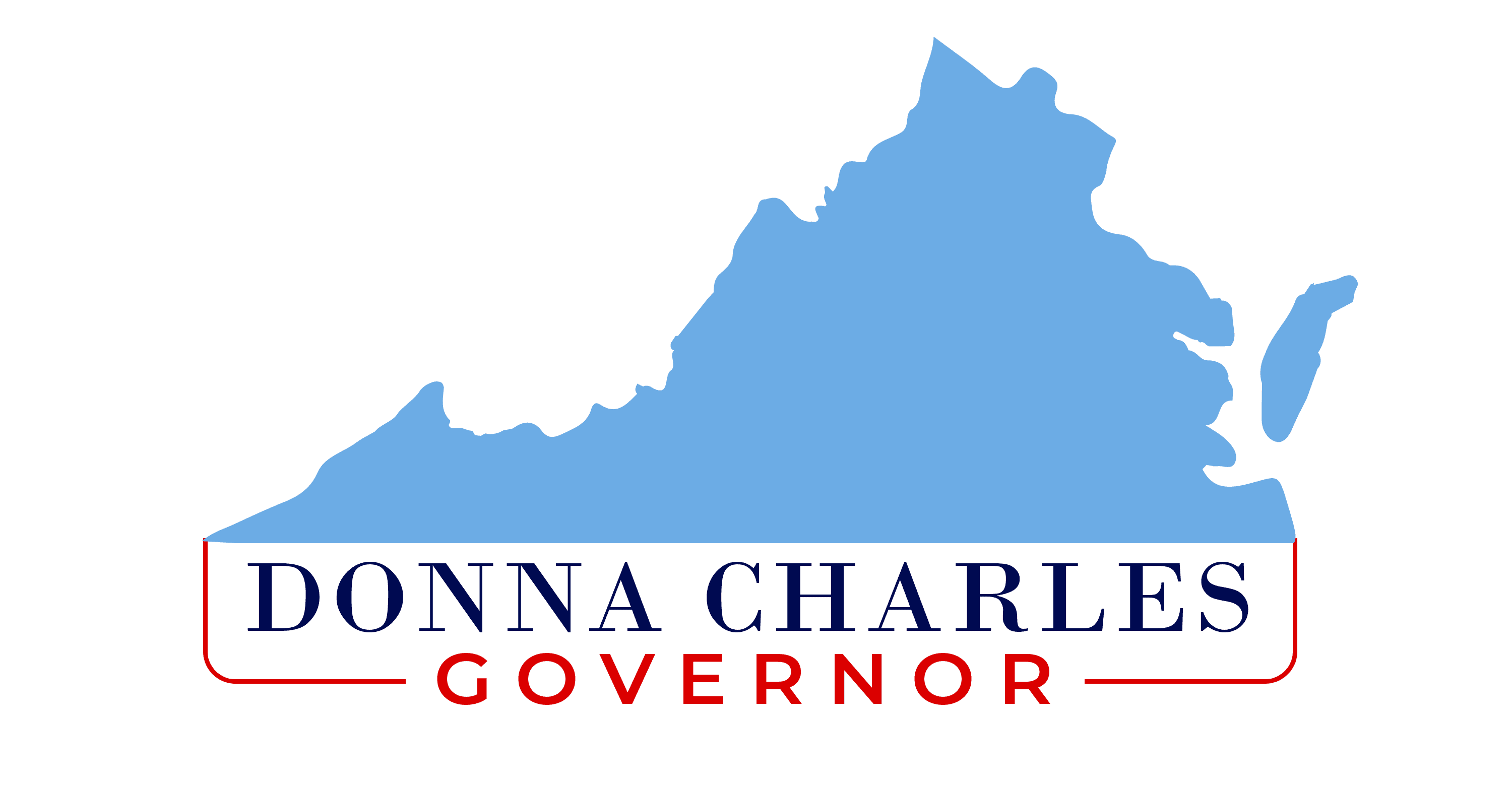 Donna Charles for Governor campaign logo