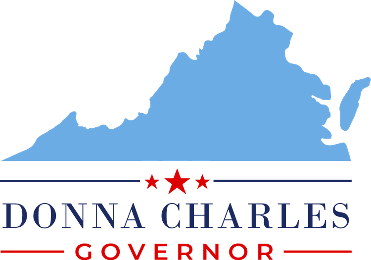 Donna Charles for Governor campaign logo