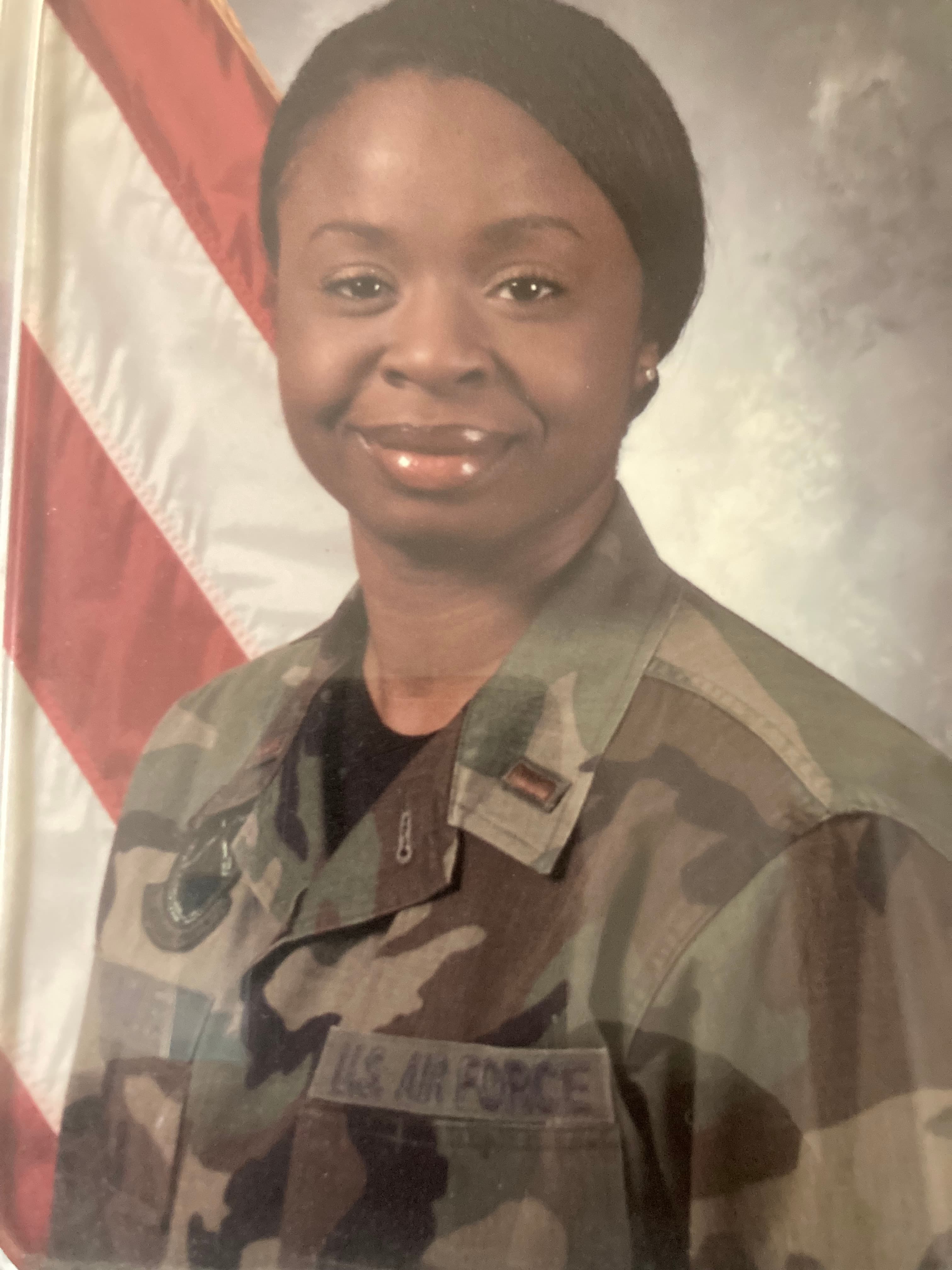 Donna in her military uniform