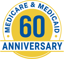 Medicare and Medicaid 60th Anniversary logo